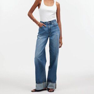 (Madewell) Superwide-Leg Jeans in Fannin Wash